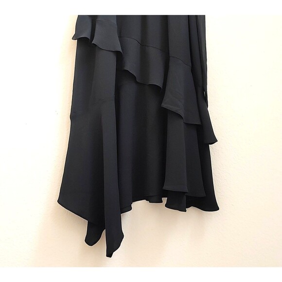 Sofia Jeans by Sofia Vergara Black Tiered Faux Wrap Dress - Picture 8 of 11